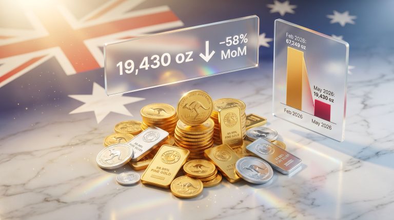 Perth Mint gold sales hit over one-year low chart