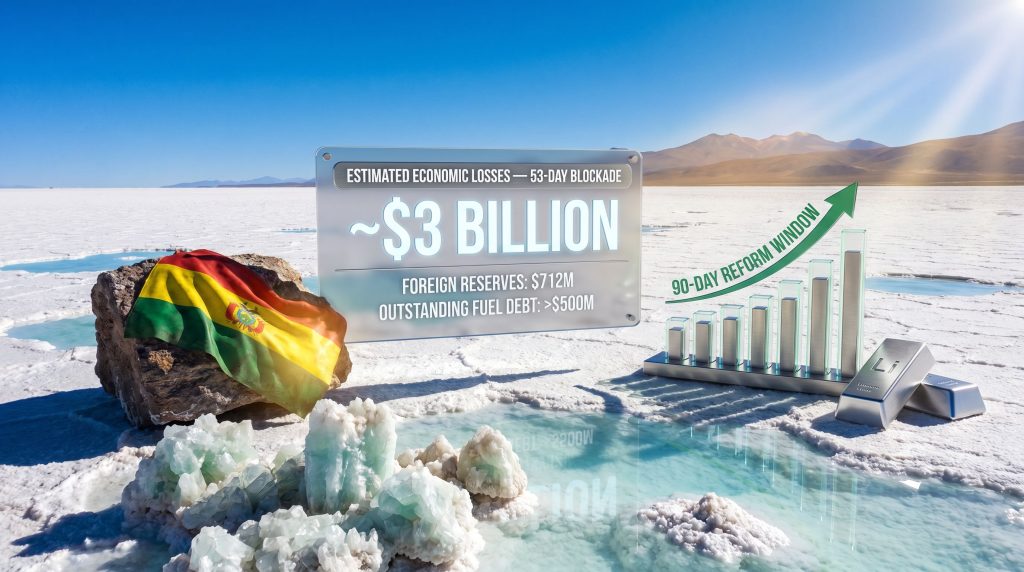 Bolivia industry reforms after protests economic recovery graphic