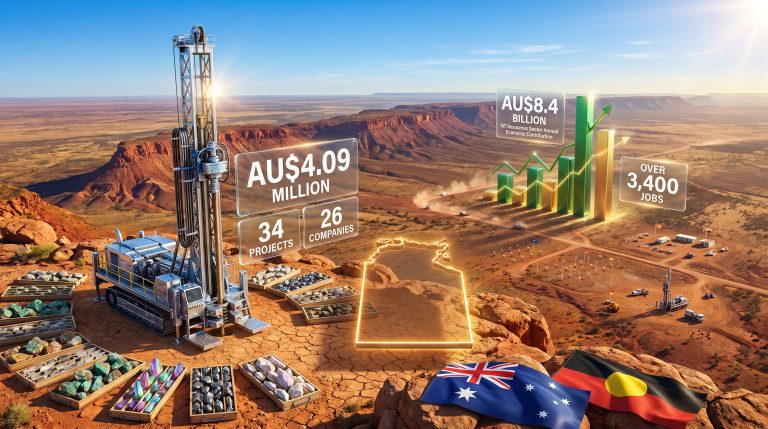 Northern Territory mineral exploration grants infographic scene