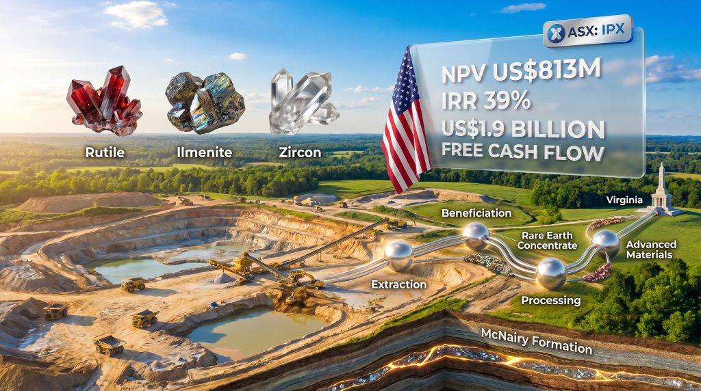 IperionX rare earths acquisition in Tennessee mine infographic