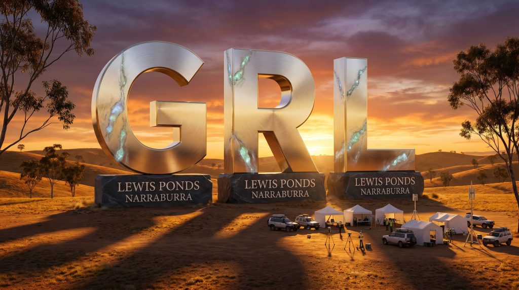 Godolphin Resources Ltd-GRL-GRL monument at Lewis Ponds sunset