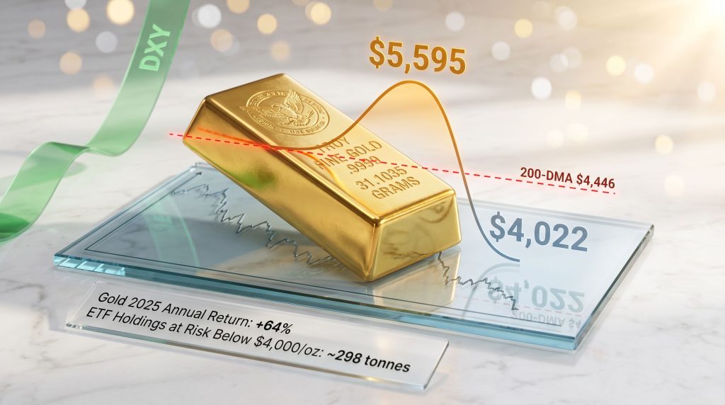 gold rally falters on Fed rate expectations and stronger dollar chart
