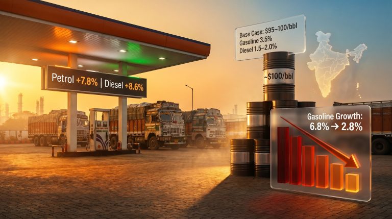 India fuel demand outlook hit by price hikes infographic
