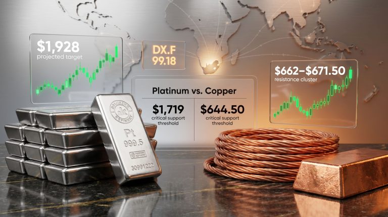 platinum and copper consolidation outlook charts