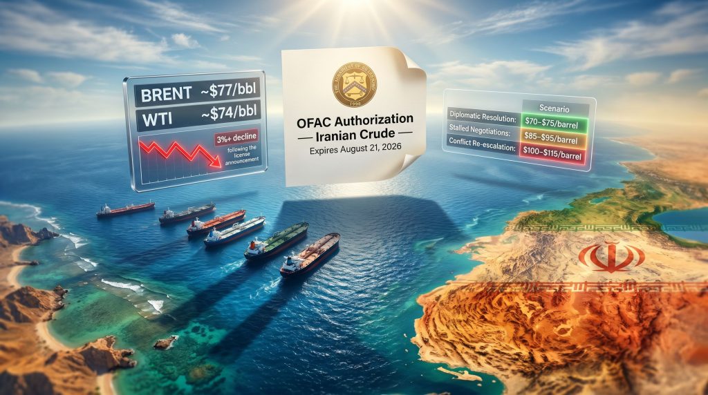 Iran oil license and oil prices impact