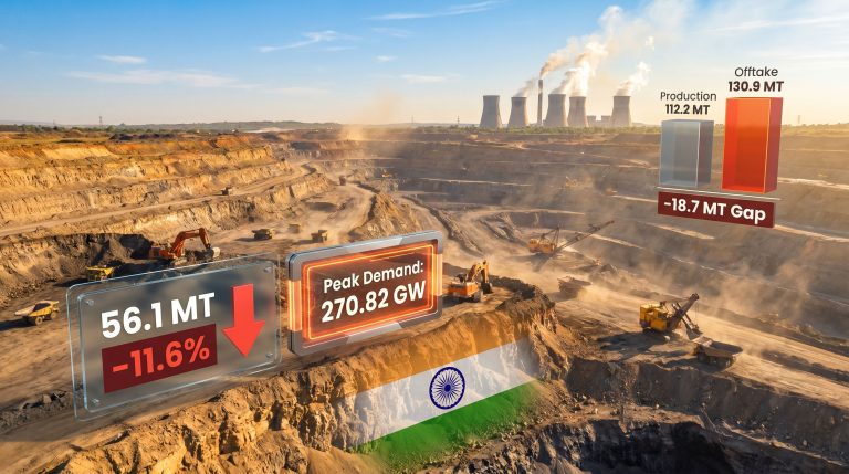 Coal India's production declines in May infographic