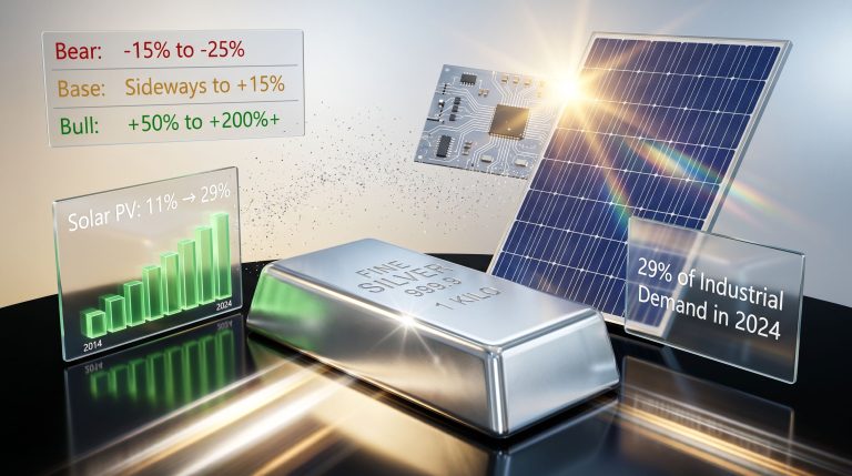 silver market AI bubble and solar demand visuals