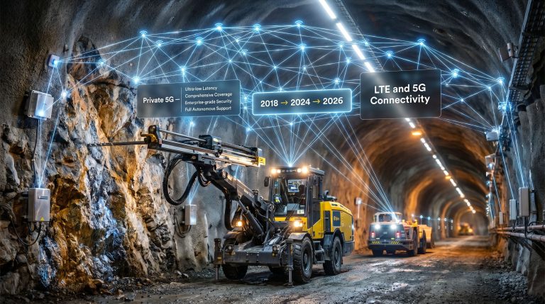 Epiroc and Ericsson mining LTE and 5G partnership underground connectivity