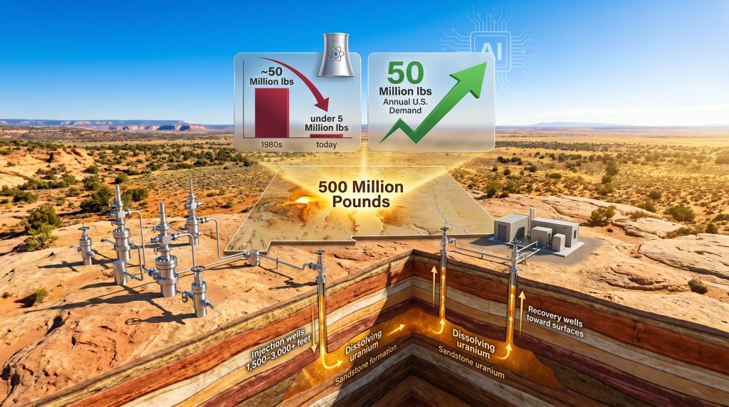 New Mexico uranium in situ recovery diagram