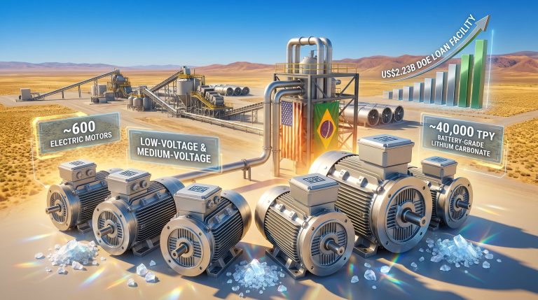 WEG electric motors for Thacker Pass lithium project infographic