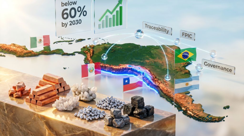 G7 requirements for Latin American critical minerals map