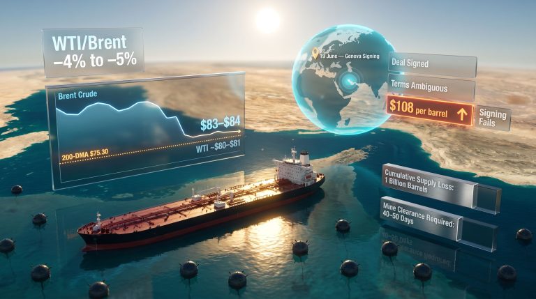 oil prices fall on US-Iran deal graphic