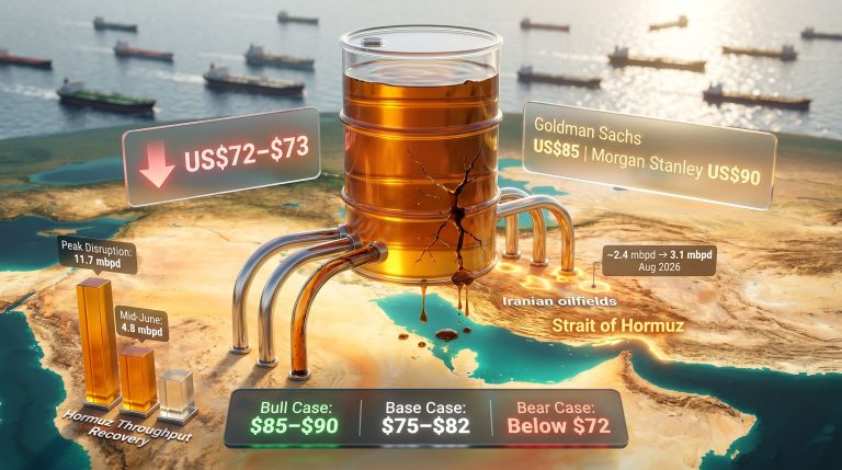 Brent crude slips as Gulf output recovers quickly infographic