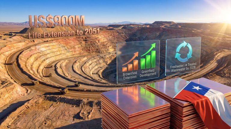 Antofagasta to invest US$900M in Zaldivar mine expansion