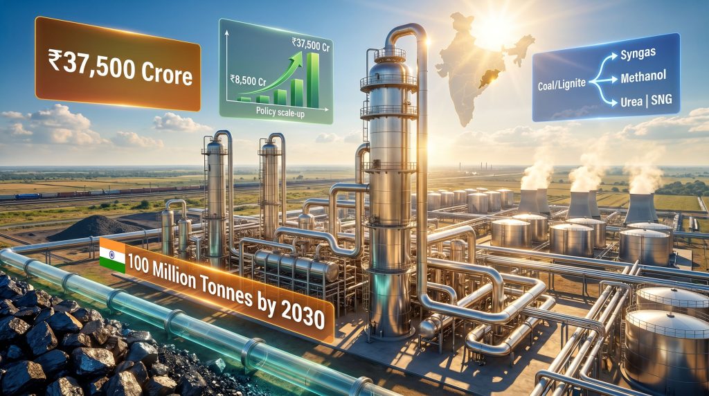 India coal gasification incentives for 2030 expansion