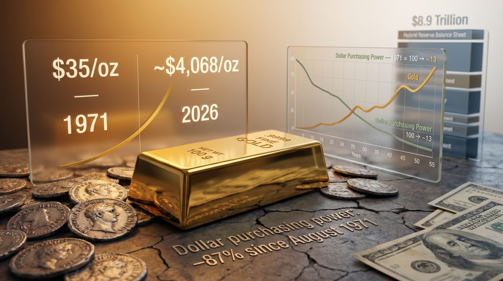 Seigniorage and gold inflation hedge chart