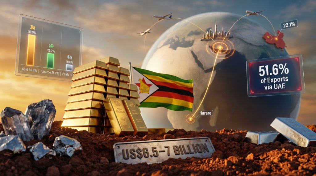 Zimbabwe mineral exports and US-Iran war impact