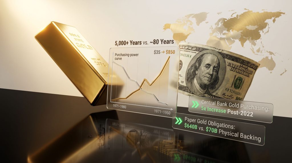 gold vs the dollar purchasing power comparison
