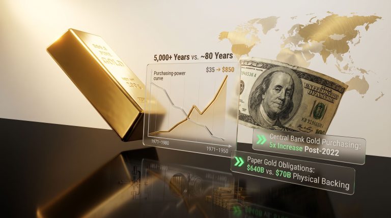 gold vs the dollar purchasing power comparison