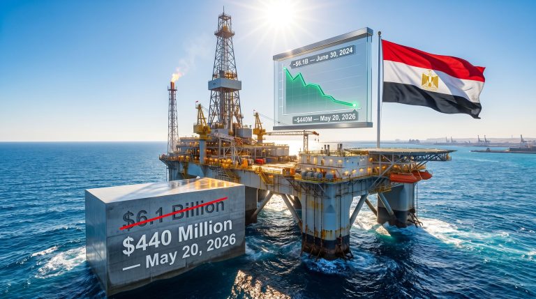 Egypt clears arrears to oil and gas companies rig graphic