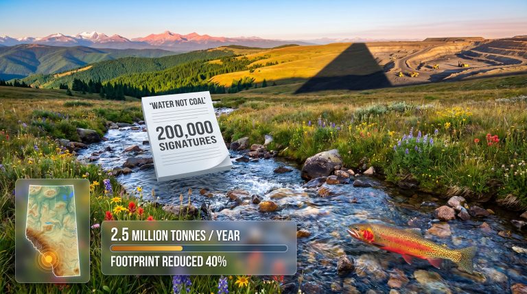 Grassy Mountain coal mine Alberta opposition landscape protest