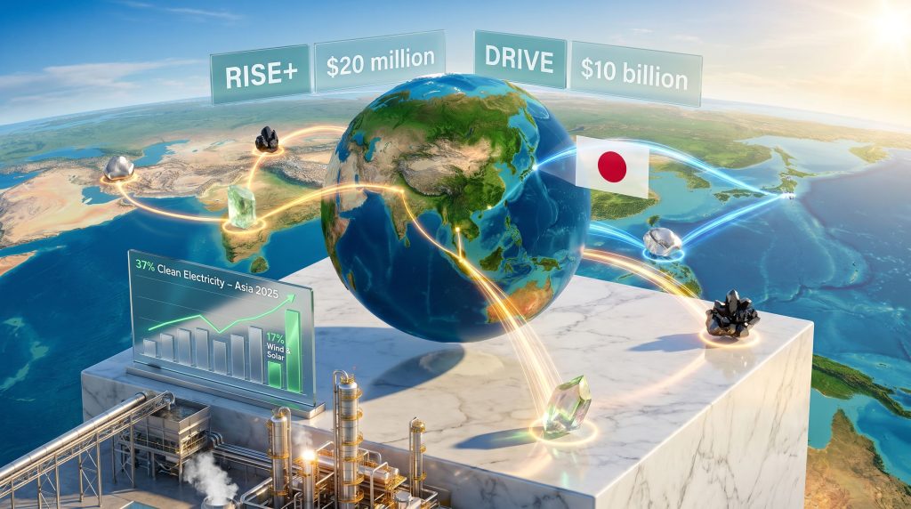 World Bank and Japan energy security and critical minerals strategy illustration