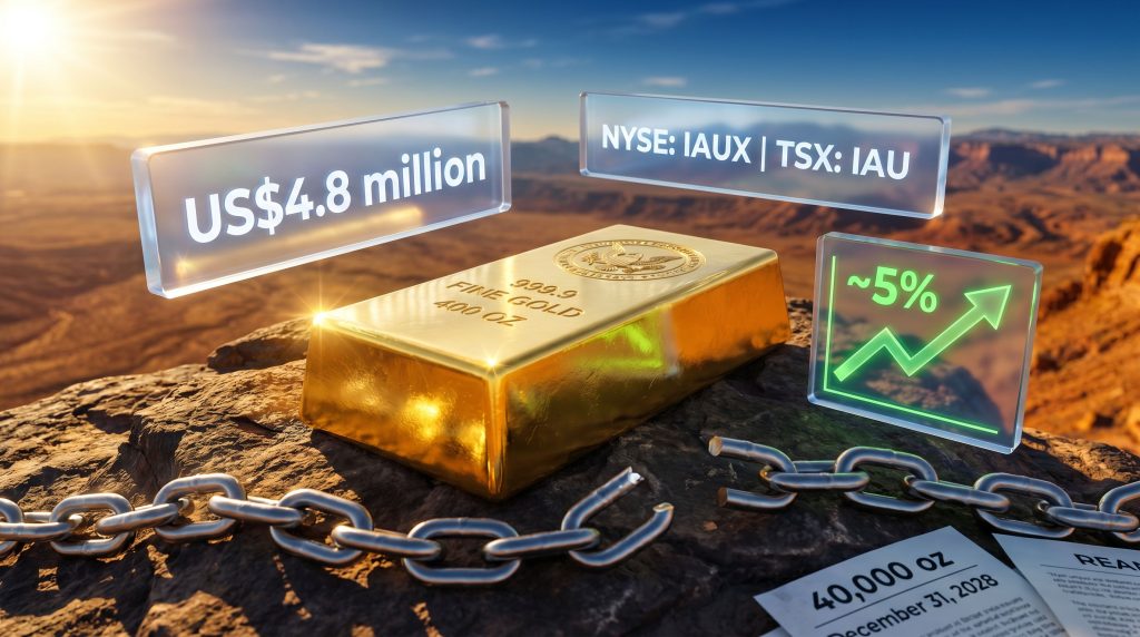 i-80 Gold terminates Vox Royalty gold offtake agreement illustration