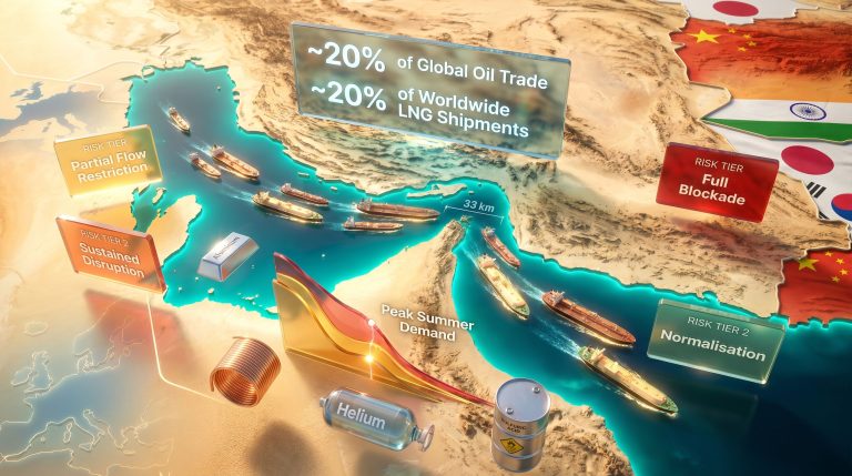 Middle East war straining energy supplies map
