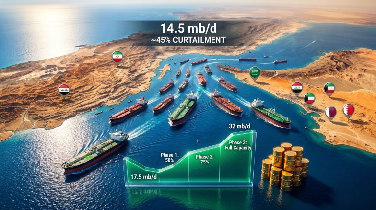 Strait of Hormuz reopening and oil supply recovery infographic