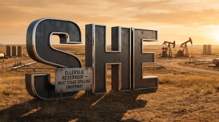 Stonehorse Energy Ltd-SHE-SHE reservoir drilling in oilfield landscape