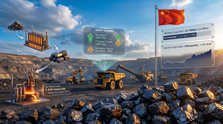 China coking coal prices rising supply infographic