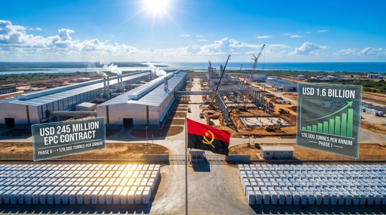 SINOMACH Angola aluminium project industrial expansion site