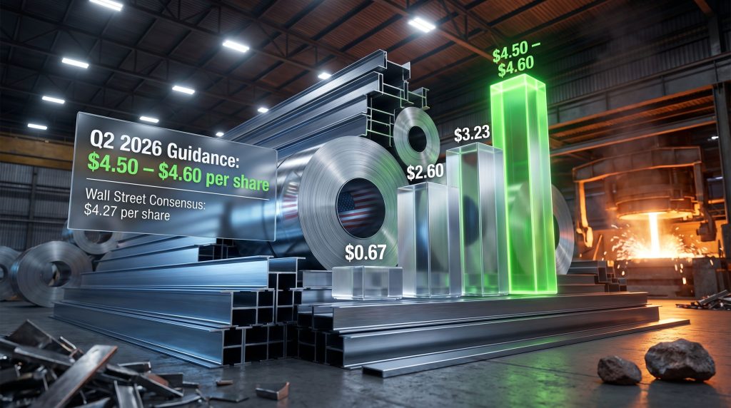 Nucor second quarter profit forecast in steel mill