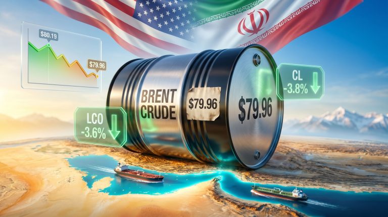 Brent oil falls below $80 on U.S.-Iran peace deal hopes