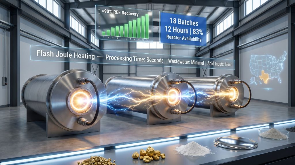 Metallium Flash Joule Heating technology reactors demonstration