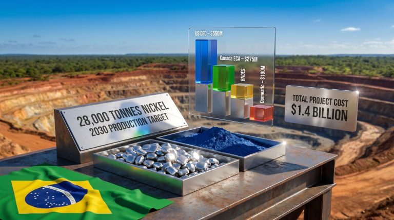 Brazilian Nickel anchor investor for Piauí nickel project mine funding graphic