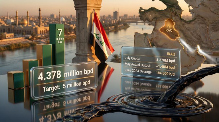 Iraq OPEC quota review oil output graphic