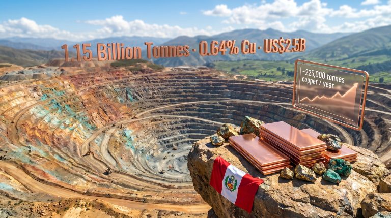 Southern Copper Michiquillay property bid mine graphic