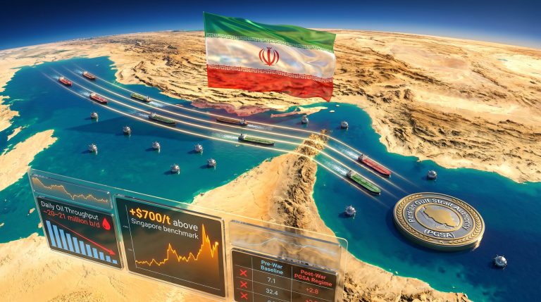 Iran control of the Strait of Hormuz map