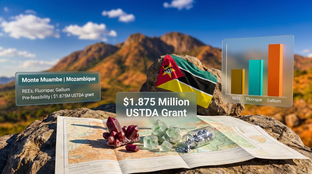 NeoTerra Mozambique critical minerals project grant graphic