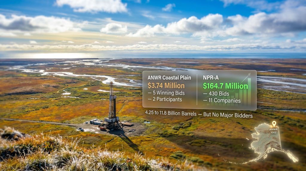 ANWR lease sale oil majors opt out infographic