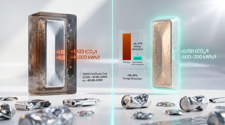 primary vs secondary aluminium scrap and CBAM comparison