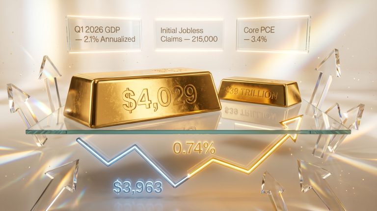 why gold rose on strong GDP data chart