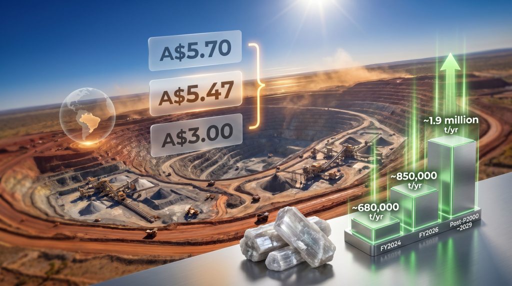 PLS overvalued ASX lithium producer mine graphic