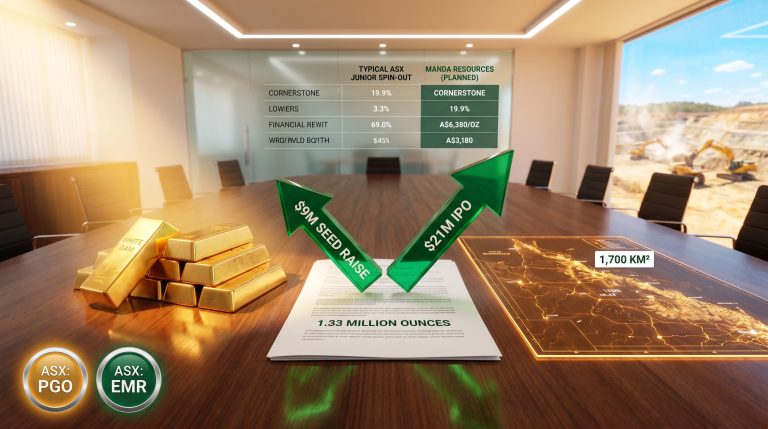 Pacgold Manda Resources demerger mining spin-out overview