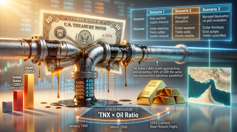 Luke Gromen oil and Treasury yields crisis graphic