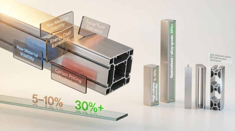 aluminium extrusion margin trap profitability comparison graphic