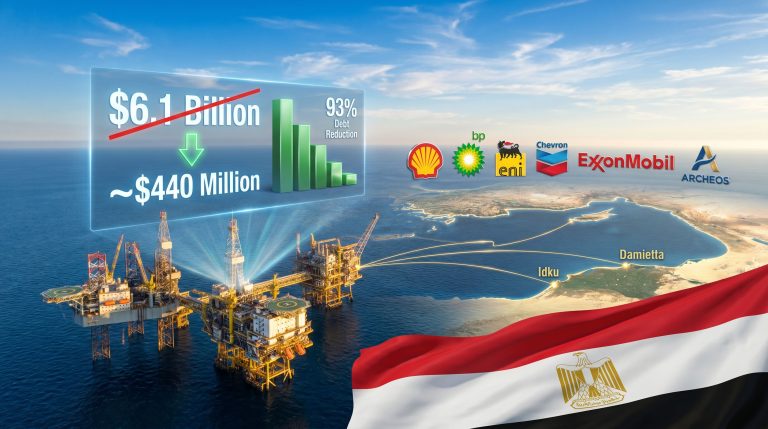 Egypt oil debt repayment to international oil companies infographic