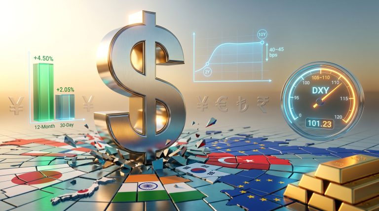 dollar strength against foreign currencies illustration