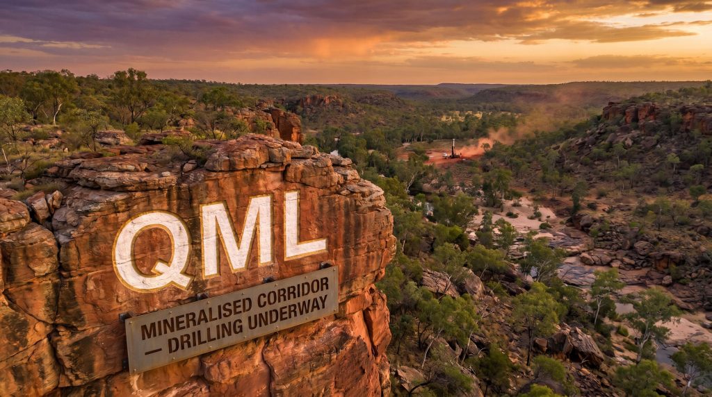 Qmines Ltd-QML-QML mineralised corridor drilling underway